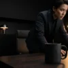 Executivo em jejum intermitente no ritual matinal para clareza mental e foco de alta performance
